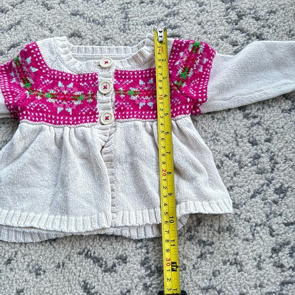 Osh Kosh Infant Girl Peplum Cardigan 6 months - Picture 5 of 6